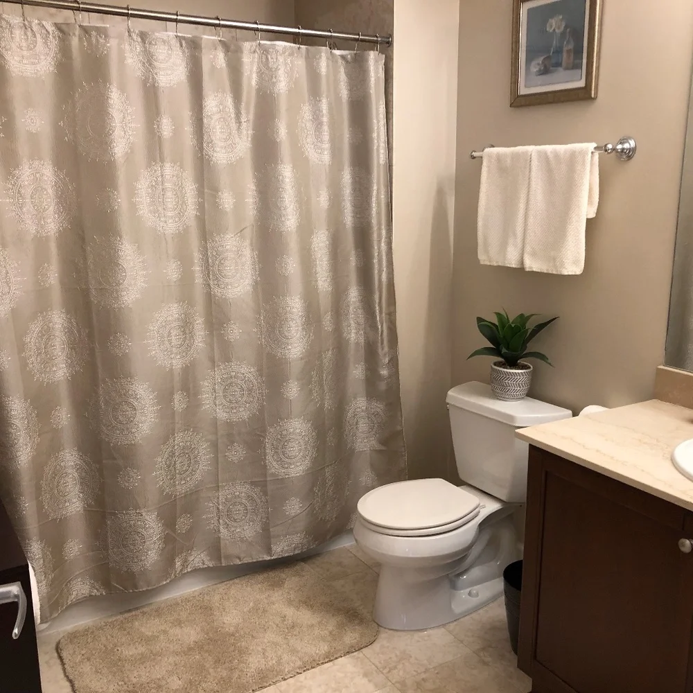 Medallion Shower Curtain & Liner